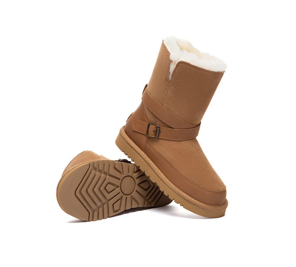 UGG Boots Buckle Short Halvik