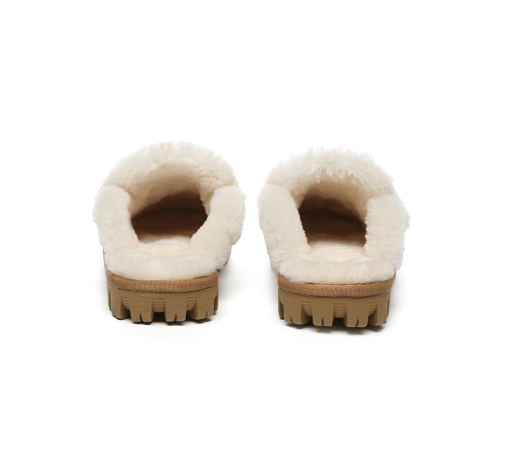 UGG Slippers Men Sheepskin Wool Large Size Rilee