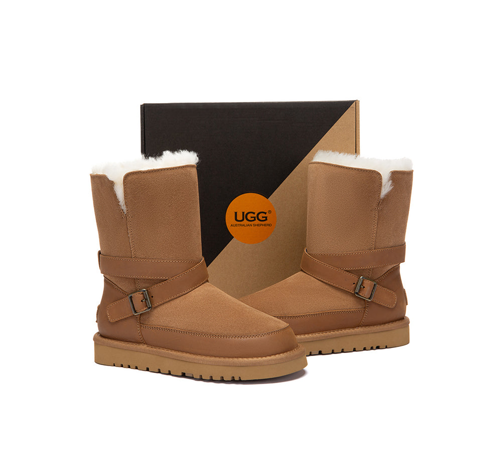 UGG Boots Buckle Short Halvik