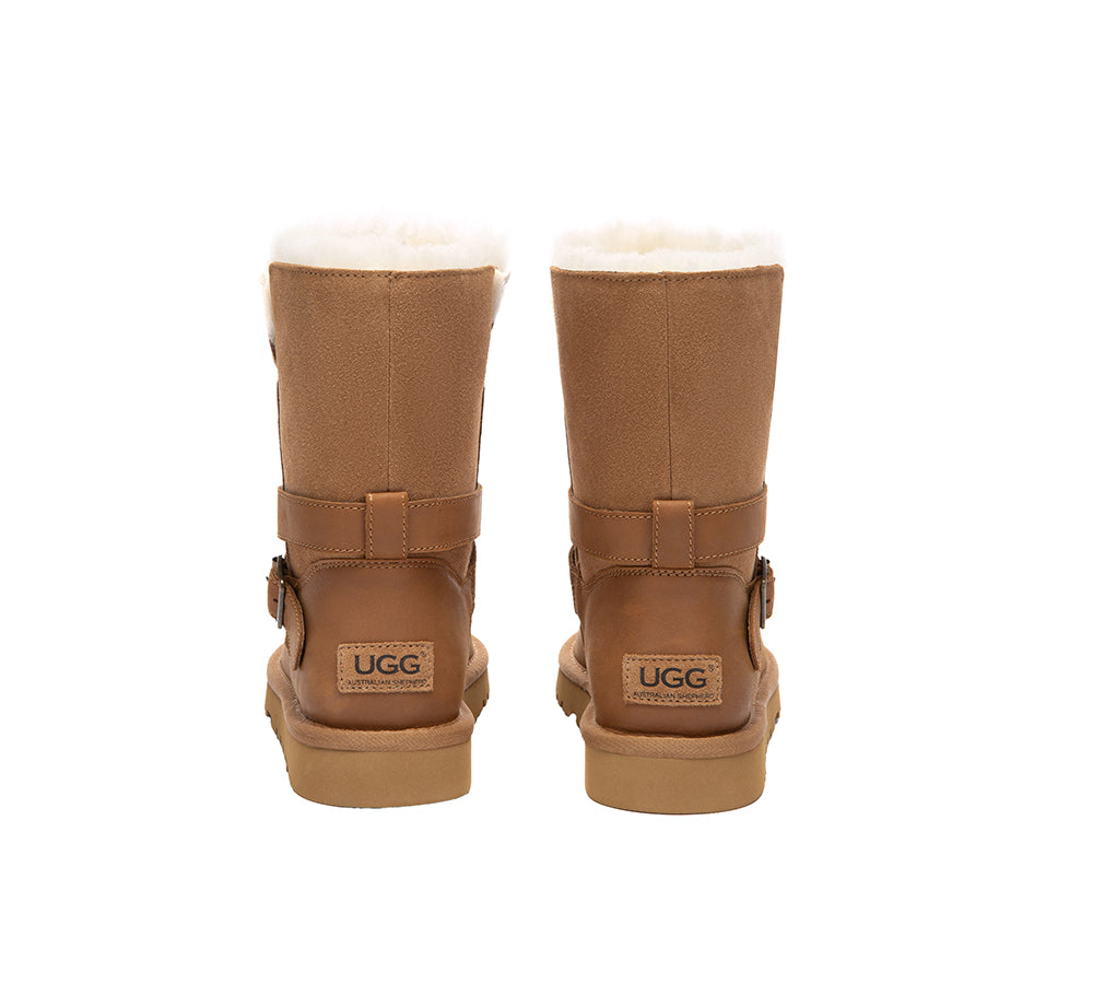 UGG Boots Buckle Short Halvik