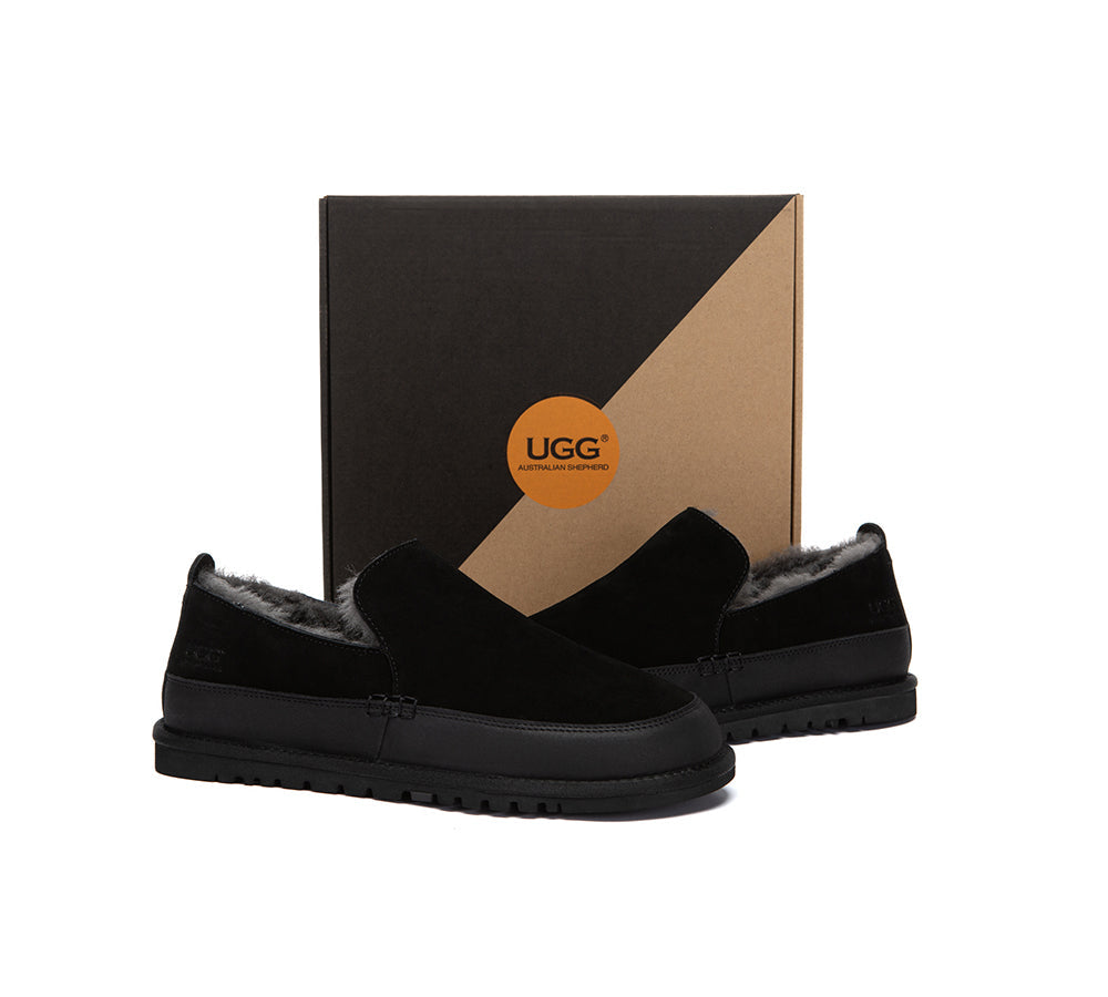 AUSTRALIAN SHEPHERD® UGG Slippers Men Moccasins Frozark