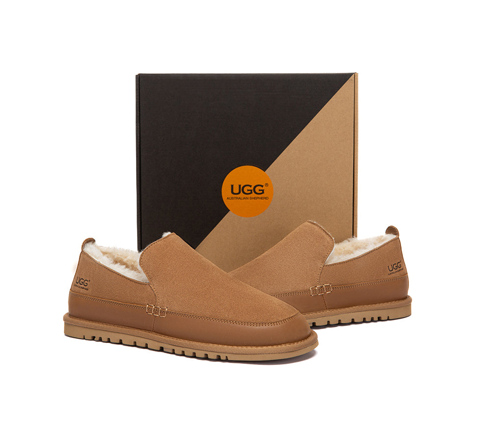 AUSTRALIAN SHEPHERD® UGG Slippers Men Moccasins Frozark