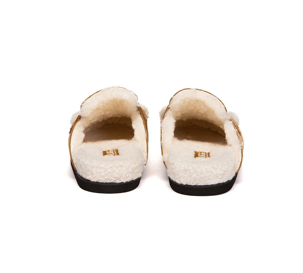UGG Slippers Women Sheepskin Wool Shearling Lora
