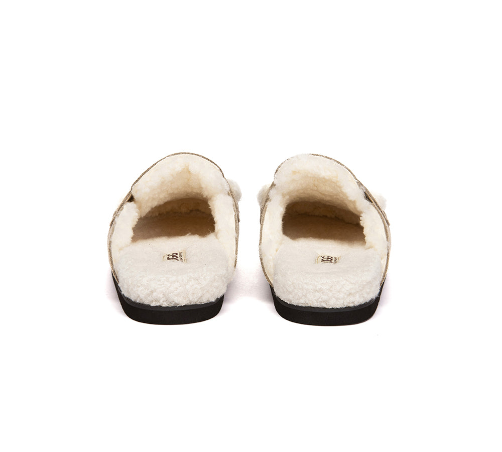 UGG Slippers Women Sheepskin Wool Shearling Lora