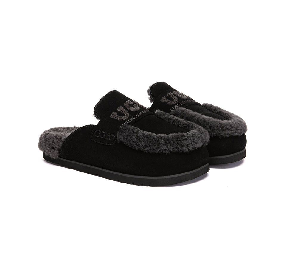 UGG Slippers Women Sheepskin Wool Shearling Lora