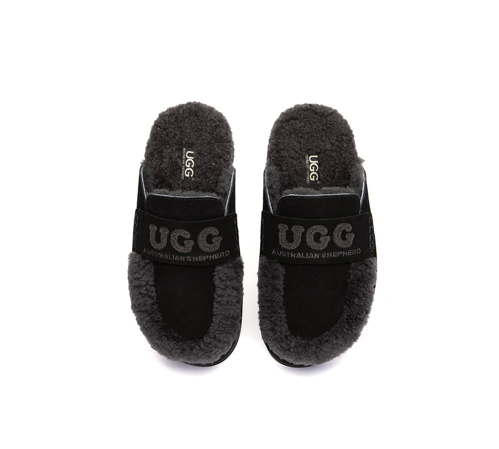 UGG Slippers Women Sheepskin Wool Shearling Lora