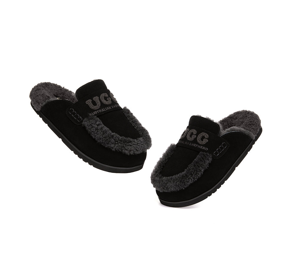 UGG Slippers Women Sheepskin Wool Shearling Lora