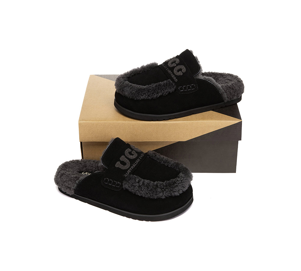 UGG Slippers Women Sheepskin Wool Shearling Lora