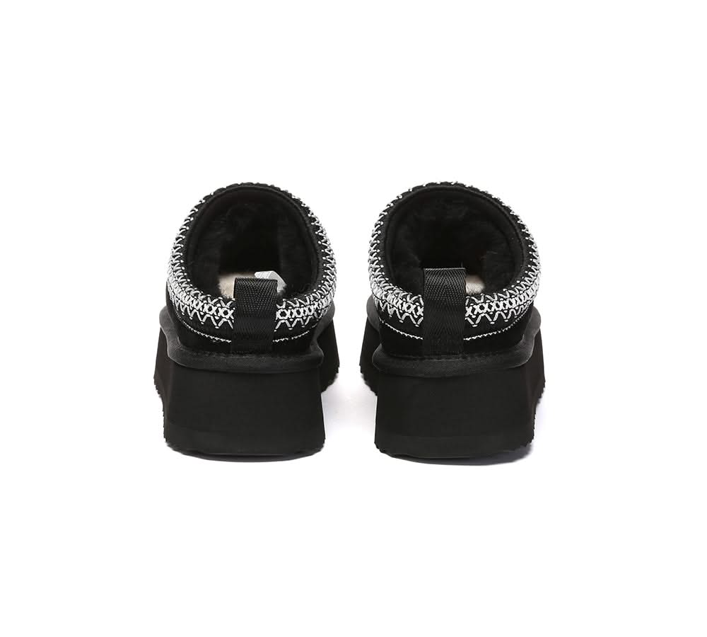 UGG Slippers Sheepskin Wool Ankle Platform Tazzy Tay