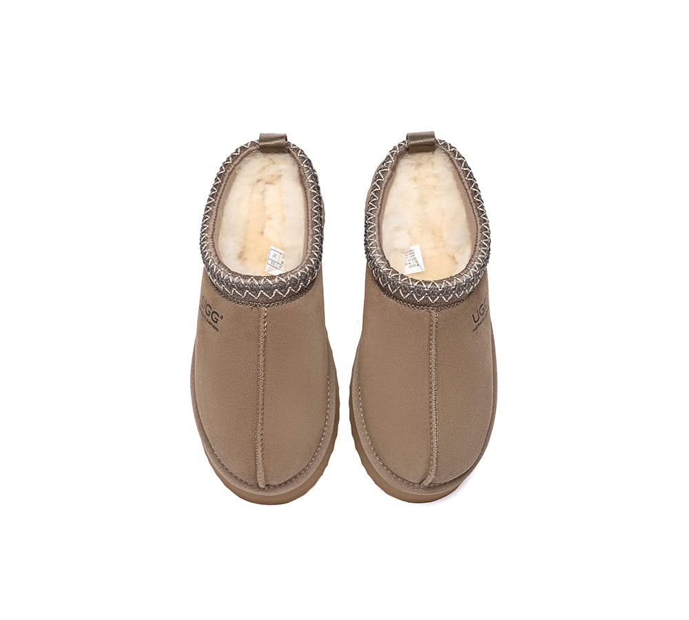 UGG Slippers Sheepskin Wool Ankle Platform Tazzy Tay