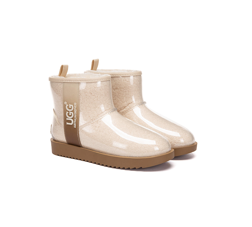 UGG Boots Women Clear Waterproof Shearling Coated Neo