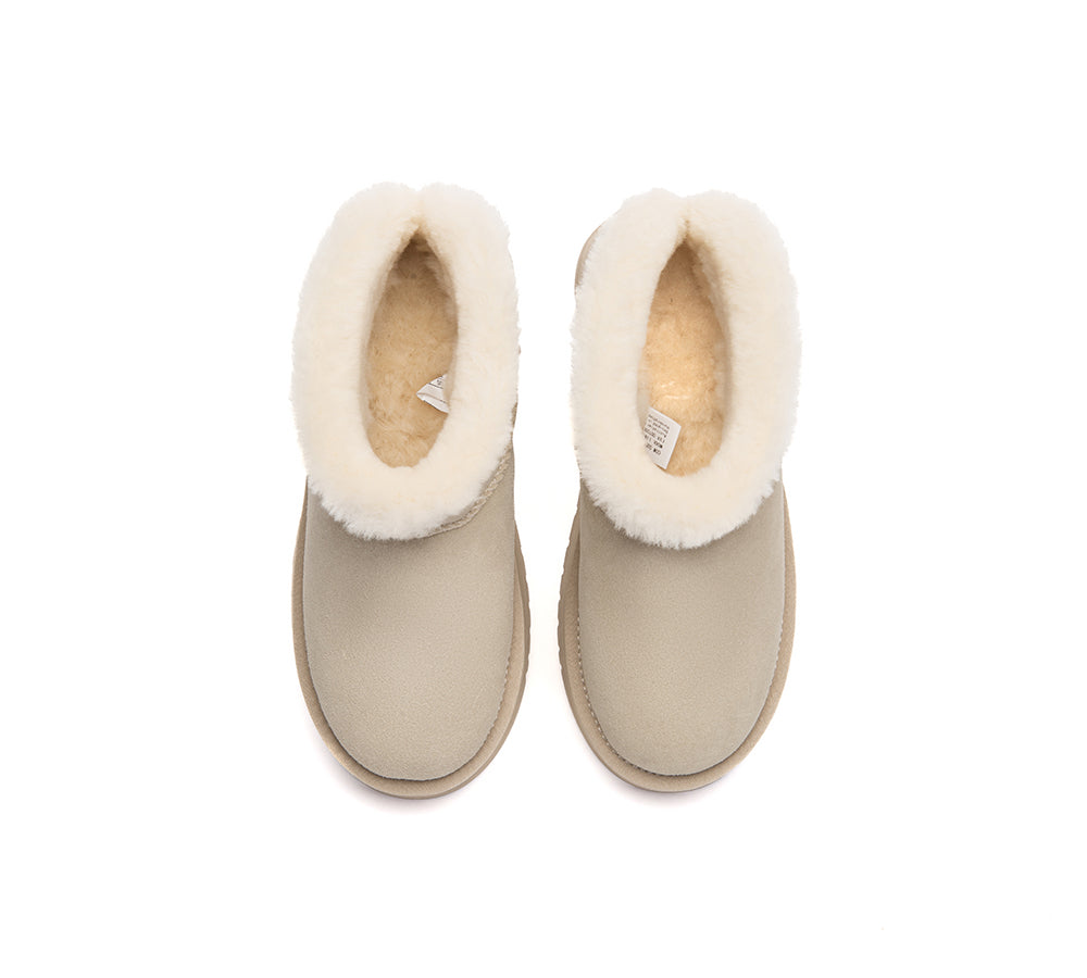 UGG Boots Women Sheepskin Wool Platform Liora