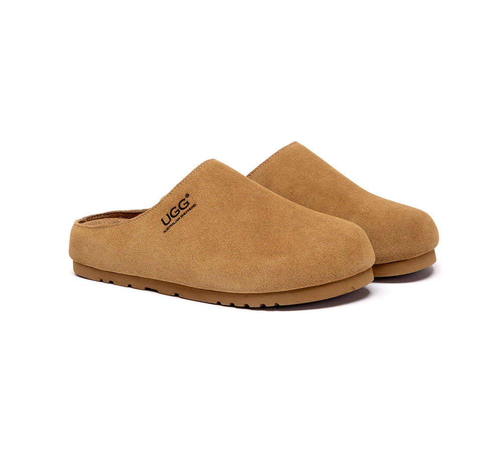 Unisex Suede Slip On Casual Mules Marven