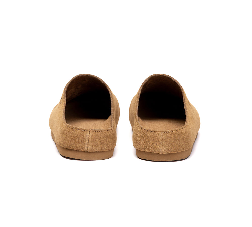Unisex Suede Slip On Casual Mules Marven