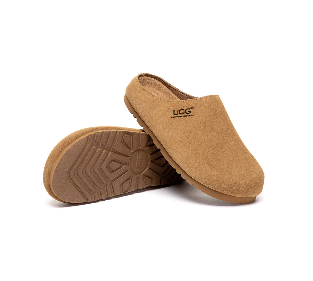 Unisex Suede Slip On Casual Mules Marven