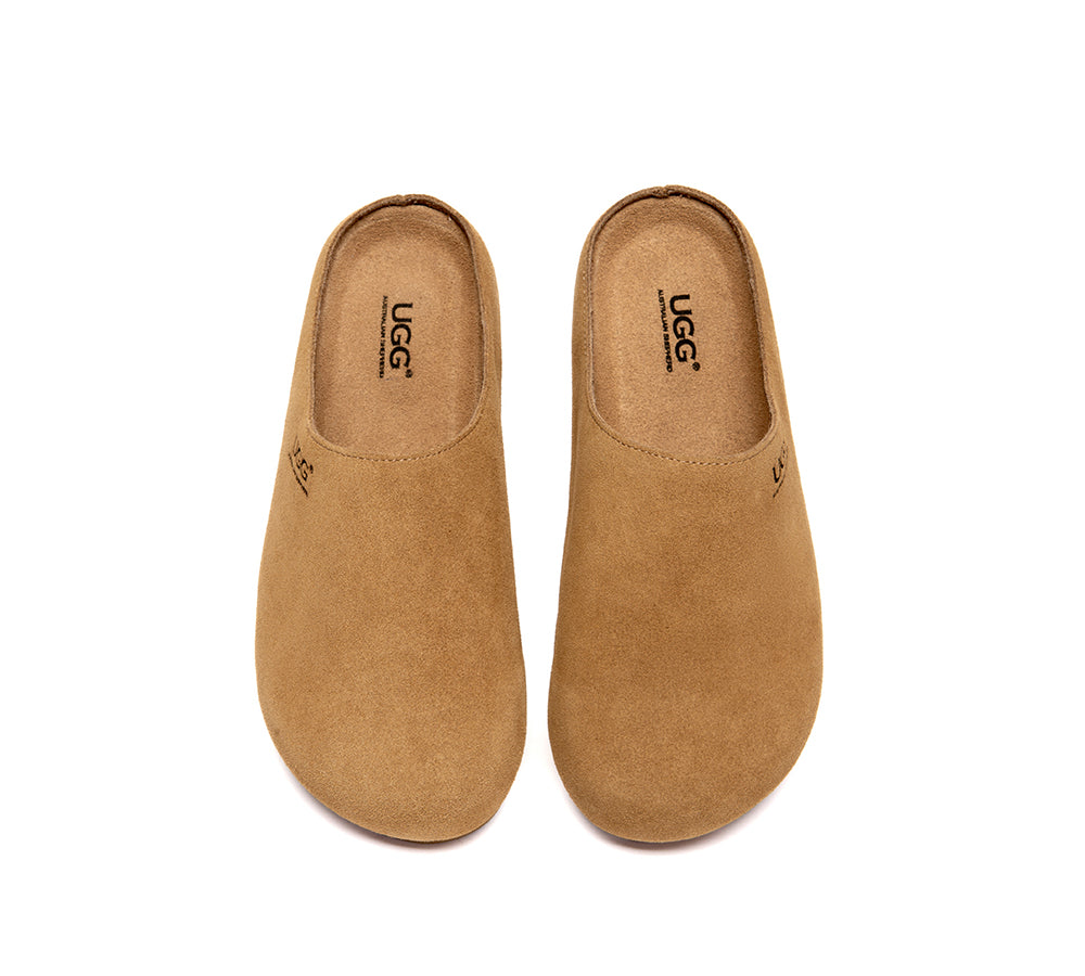 Unisex Suede Slip On Casual Mules Marven