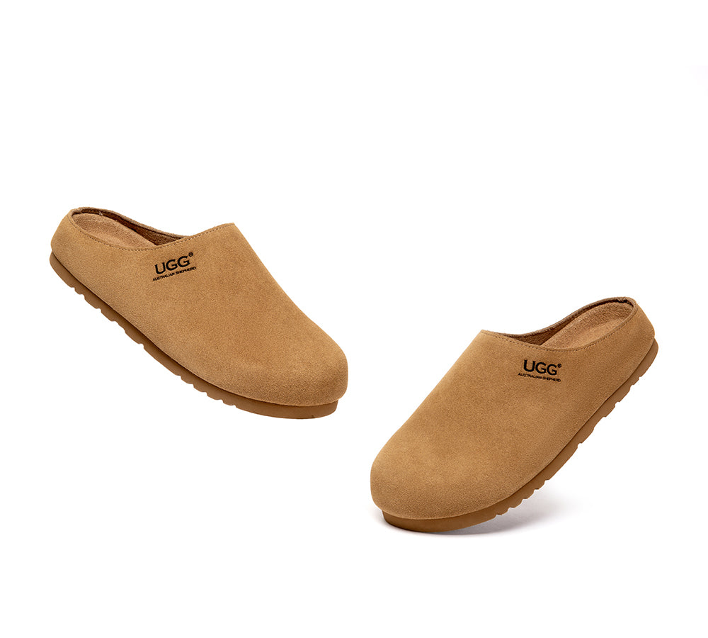 Unisex Suede Slip On Casual Mules Marven