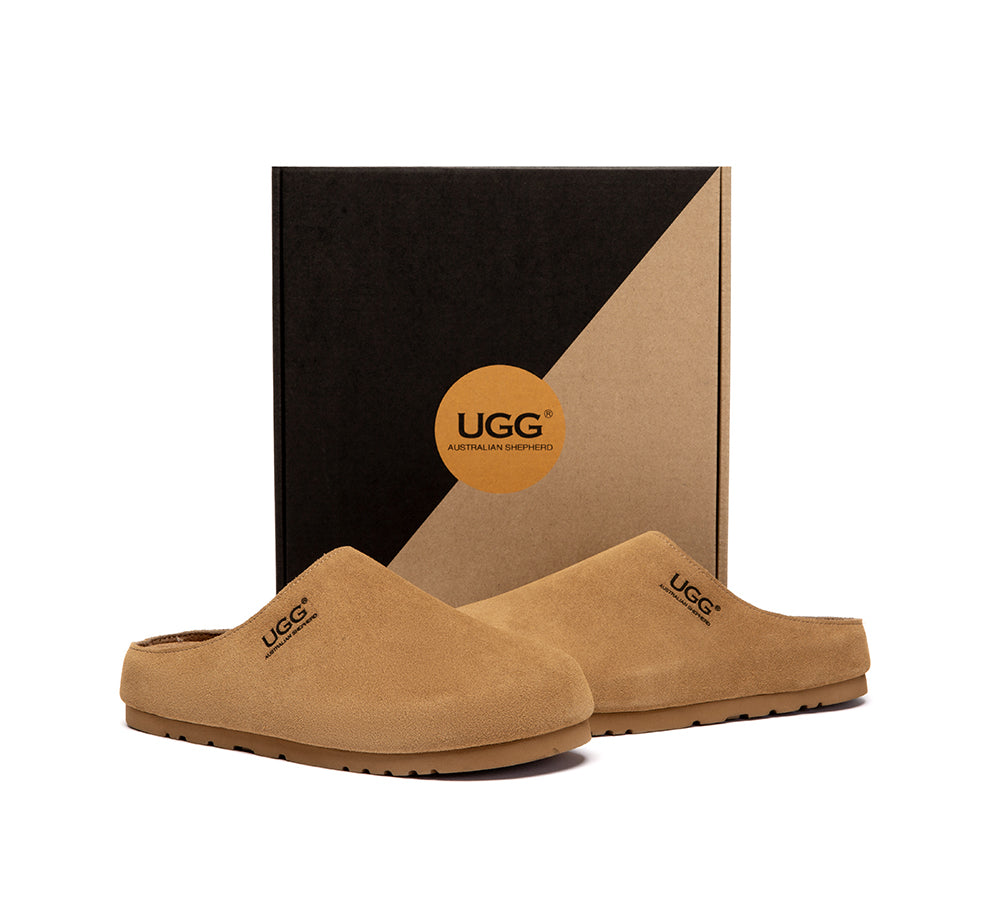 Unisex Suede Slip On Casual Mules Marven
