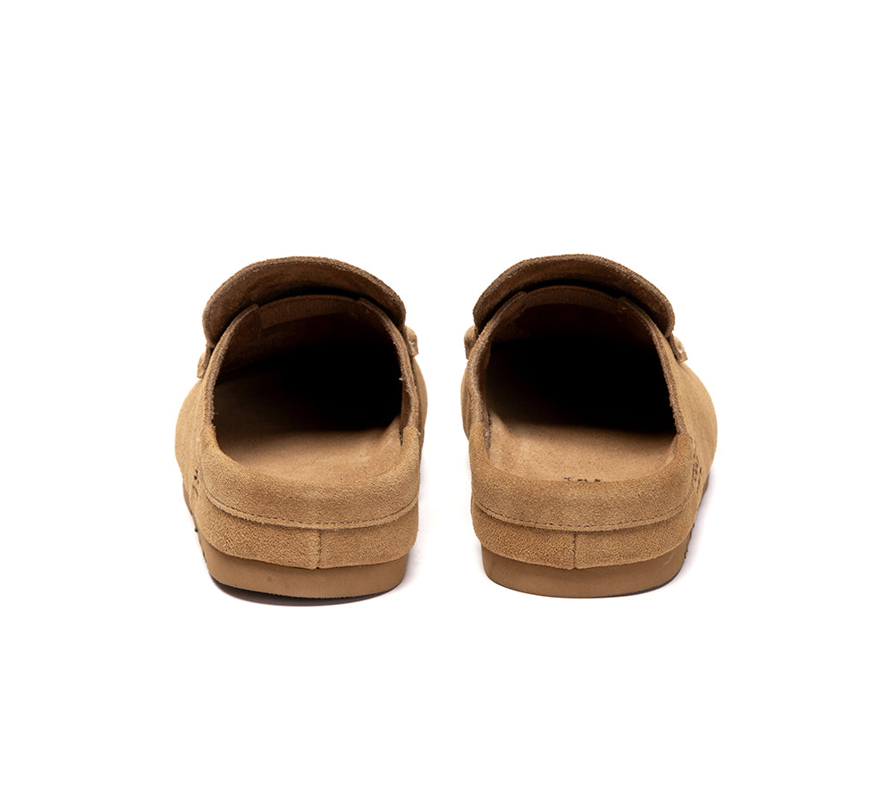 Unisex Suede Slip On Casual Mules Casten