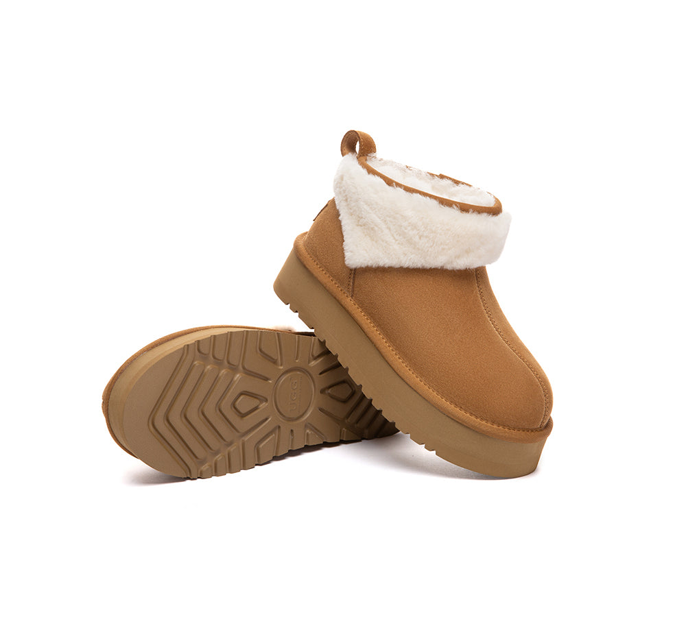 UGG Boots Platform Trim Eirwen