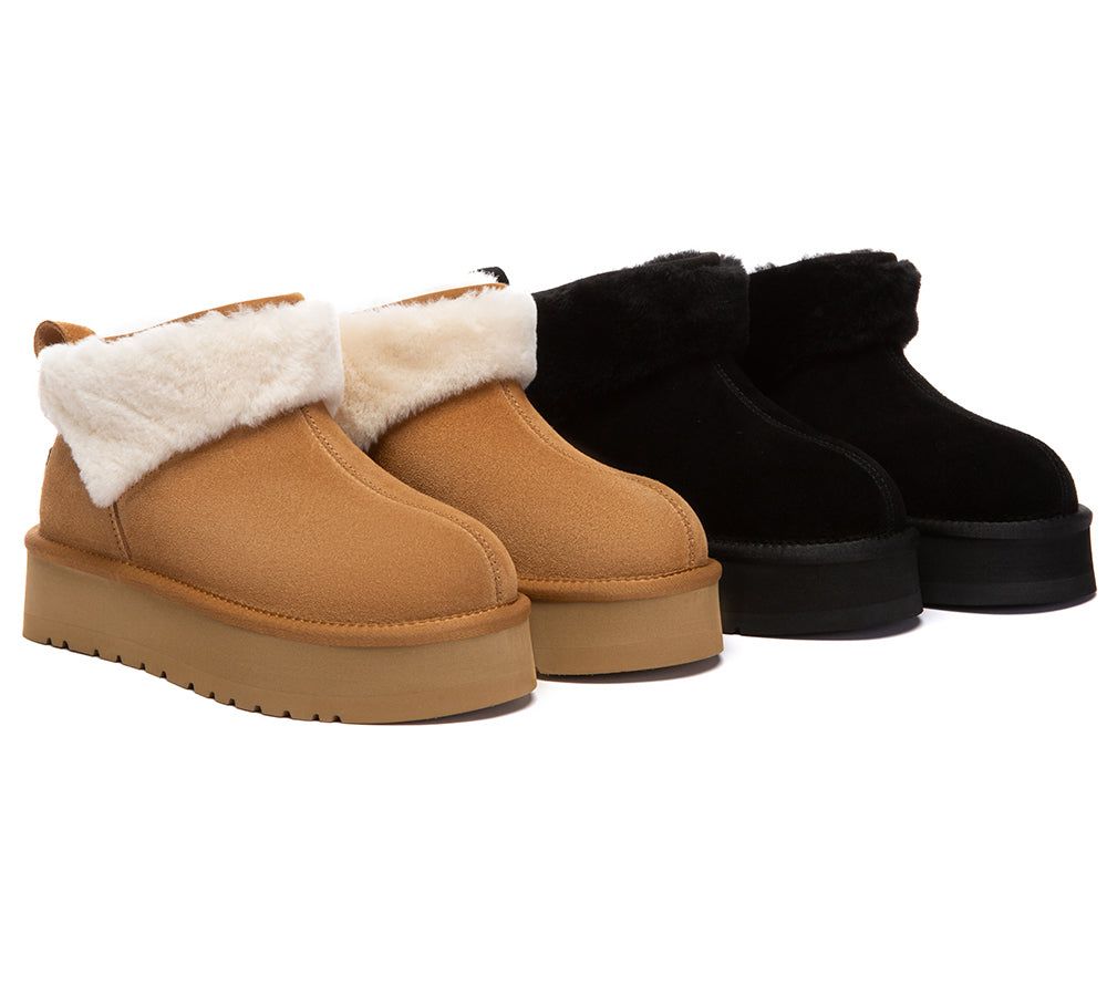 UGG Boots Platform Trim Eirwen