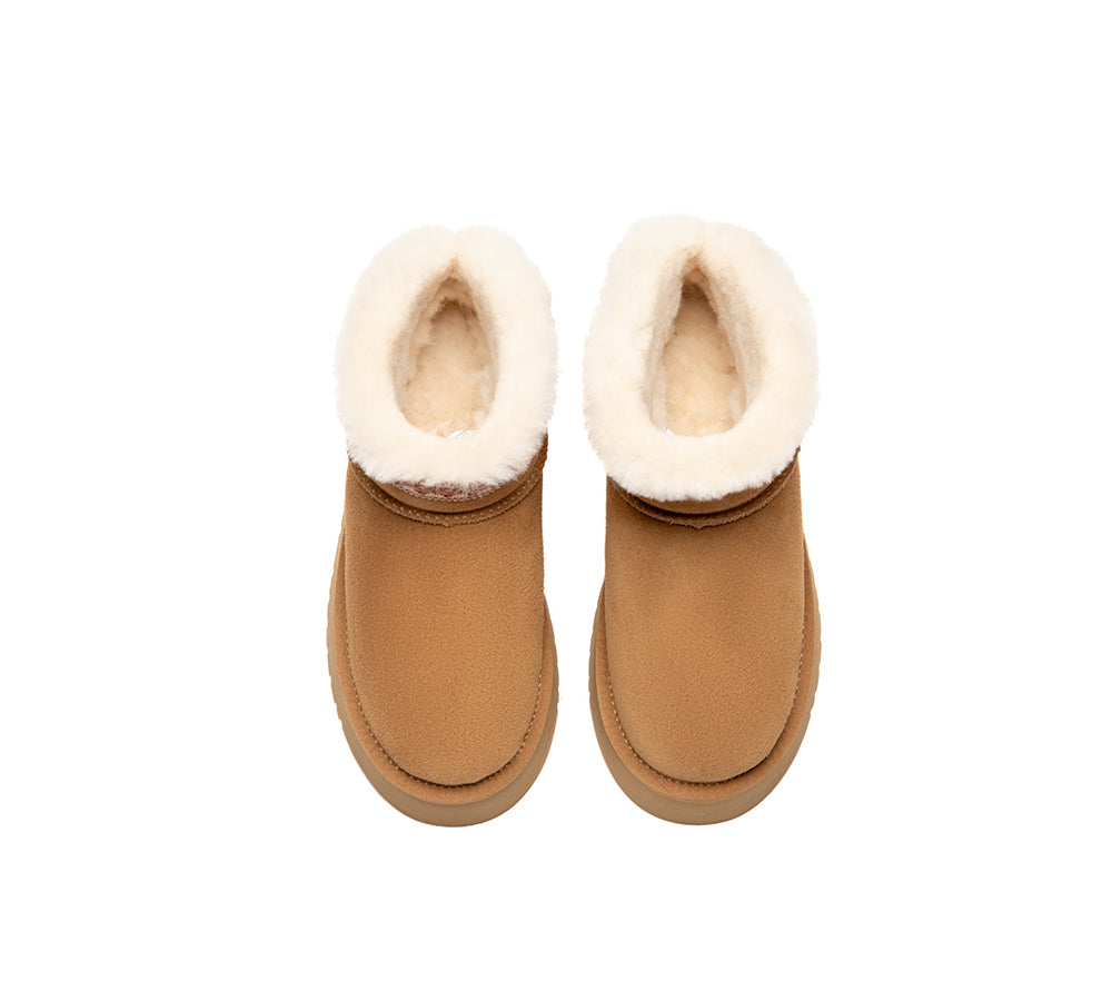 UGG Boots Women Sheepskin Wool Platform Liora