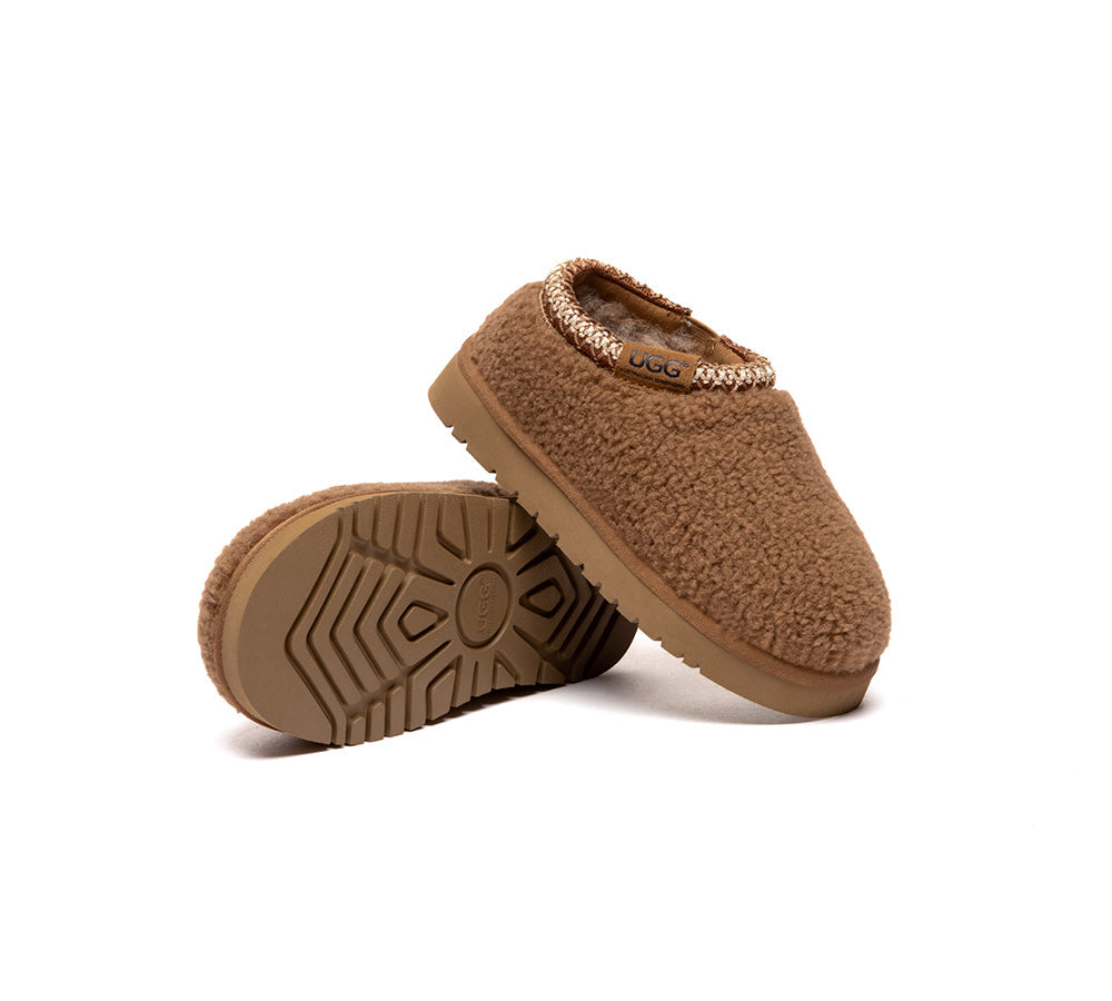 UGG Slippers Kids Sheepskin Wool Ankle Tayla