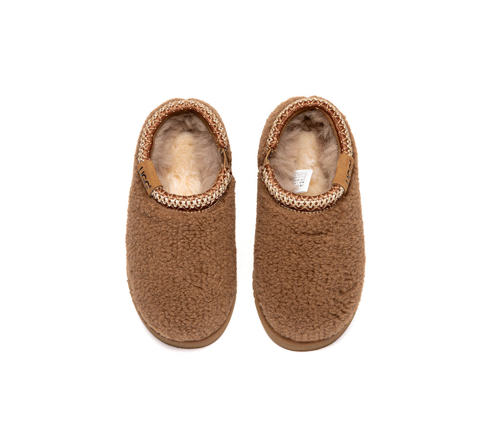 UGG Slippers Kids Sheepskin Wool Ankle Tayla