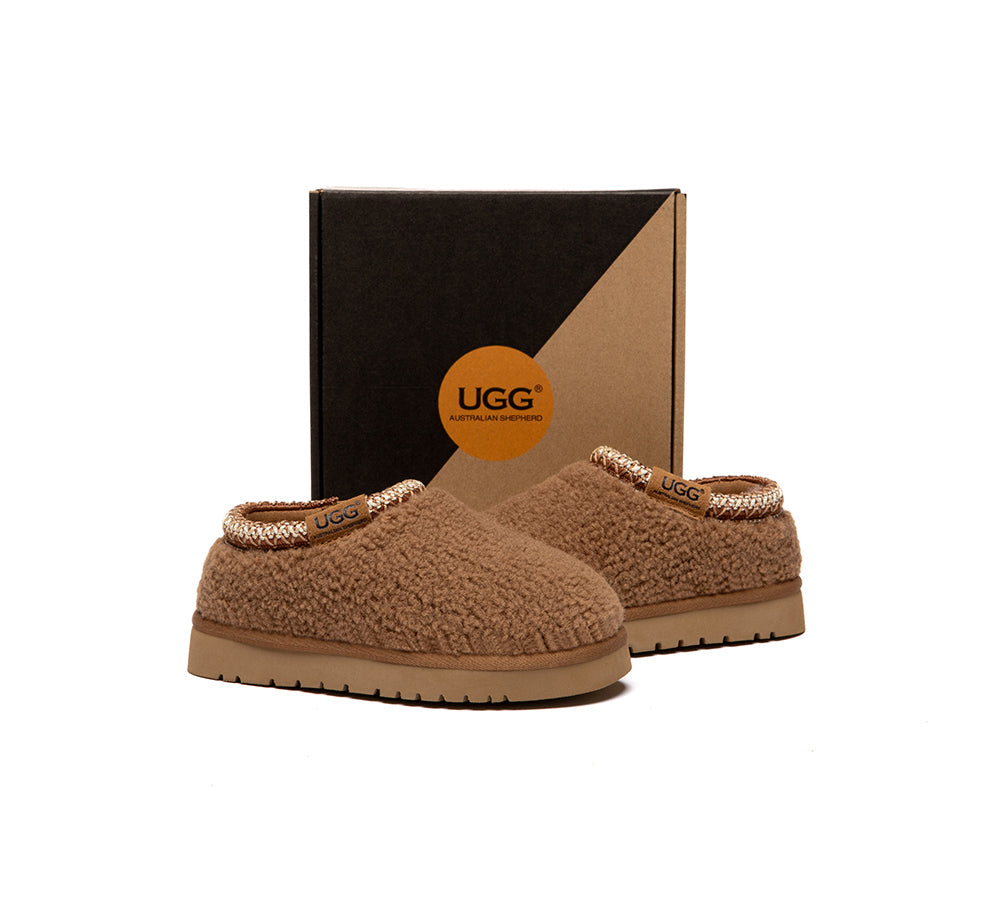 UGG Slippers Kids Sheepskin Wool Ankle Tayla