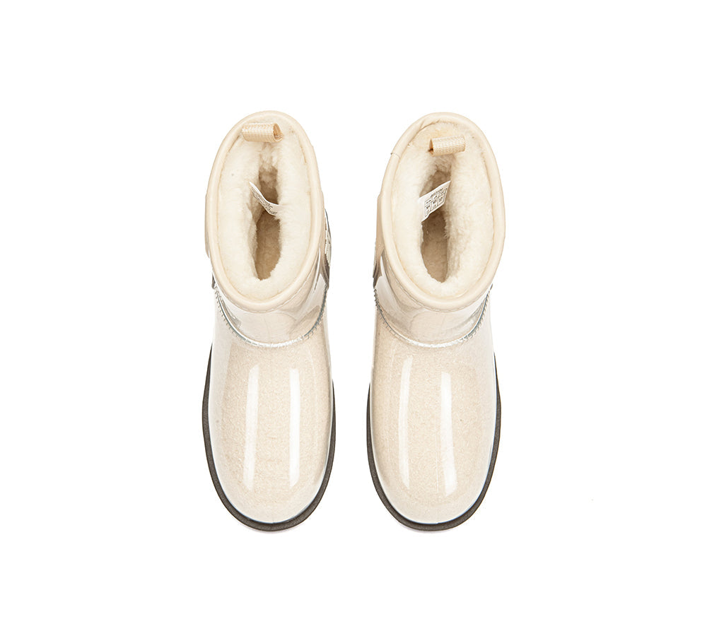 UGG Boots Women Clear Waterproof Shearling Coated Neo