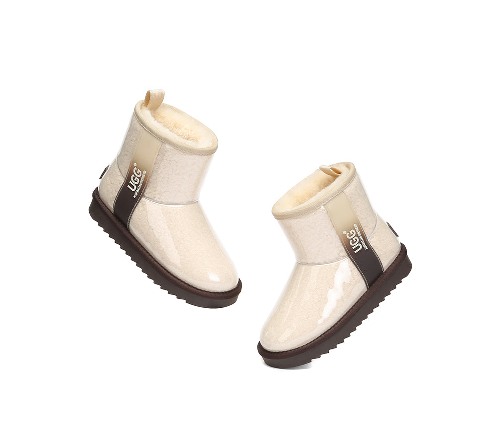 UGG Boots Kids Clear Waterproof Shearling Coated Neo