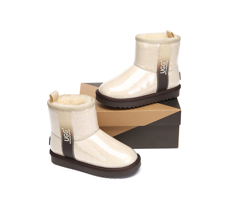 UGG Boots Kids Clear Waterproof Shearling Coated Neo