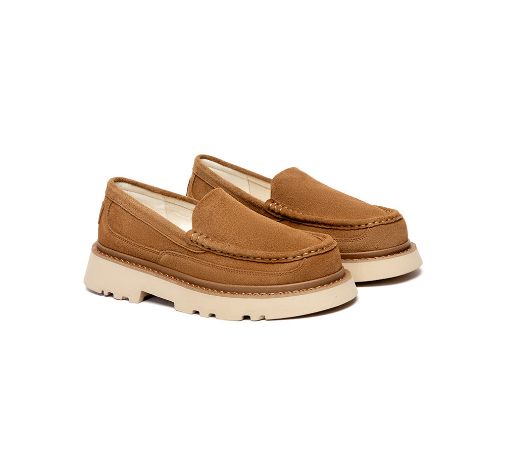 UGG Slippers Men Sheepskin Wool Loafers Zeric