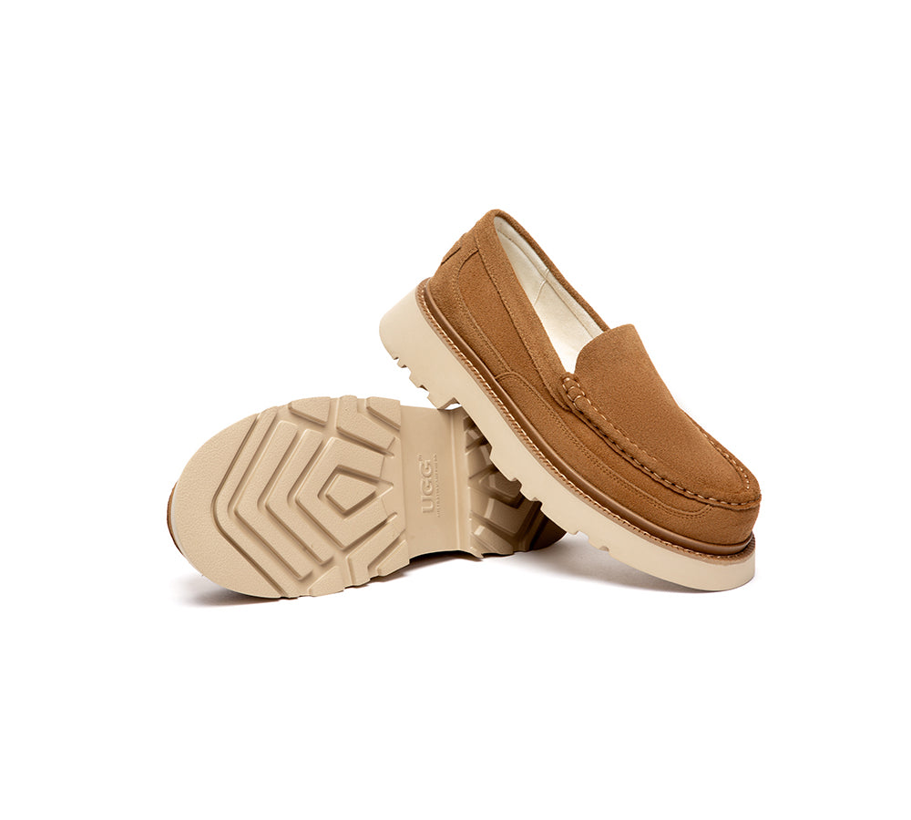 UGG Slippers Men Sheepskin Wool Loafers Zeric