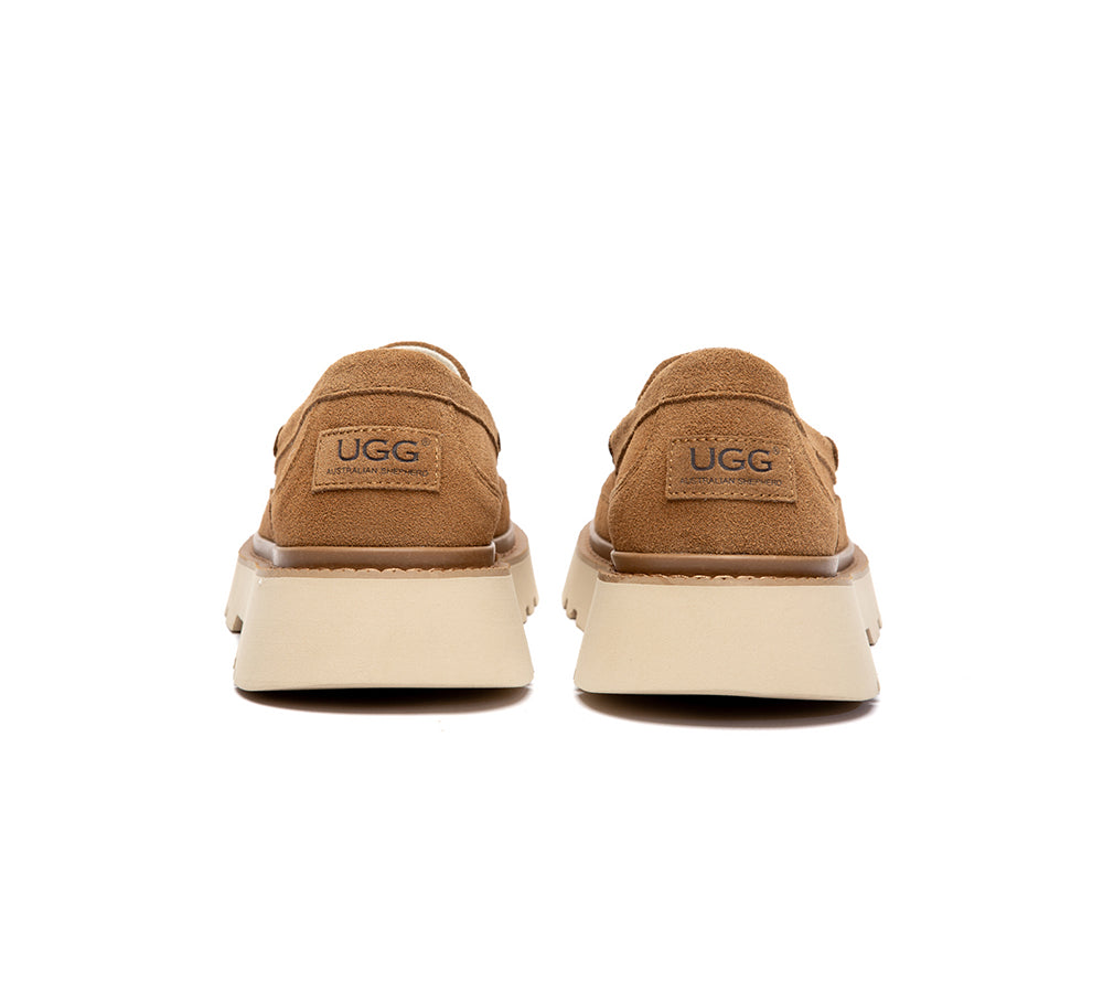 UGG Slippers Men Sheepskin Wool Loafers Zeric