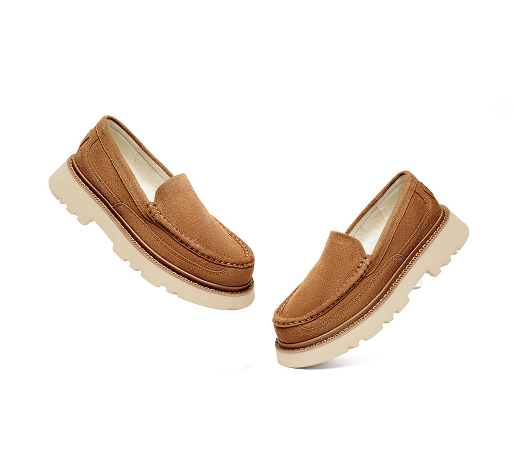 UGG Slippers Men Sheepskin Wool Loafers Zeric