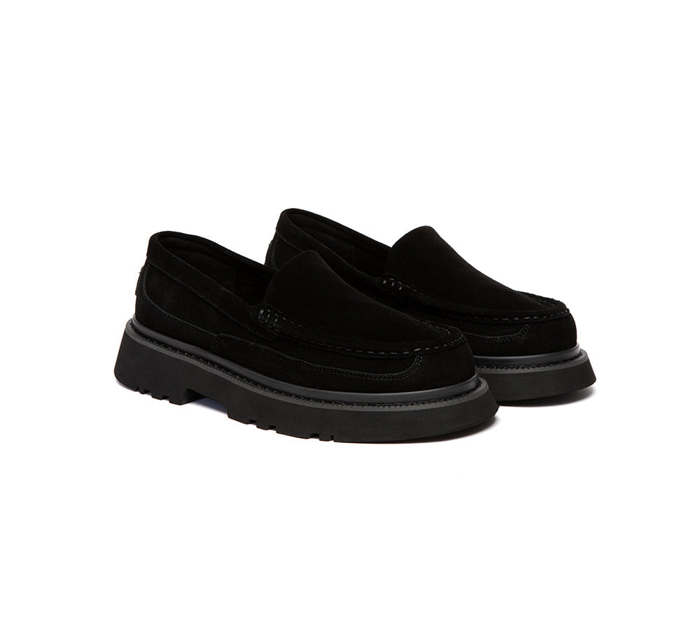 UGG Slippers Men Sheepskin Wool Loafers Zeric