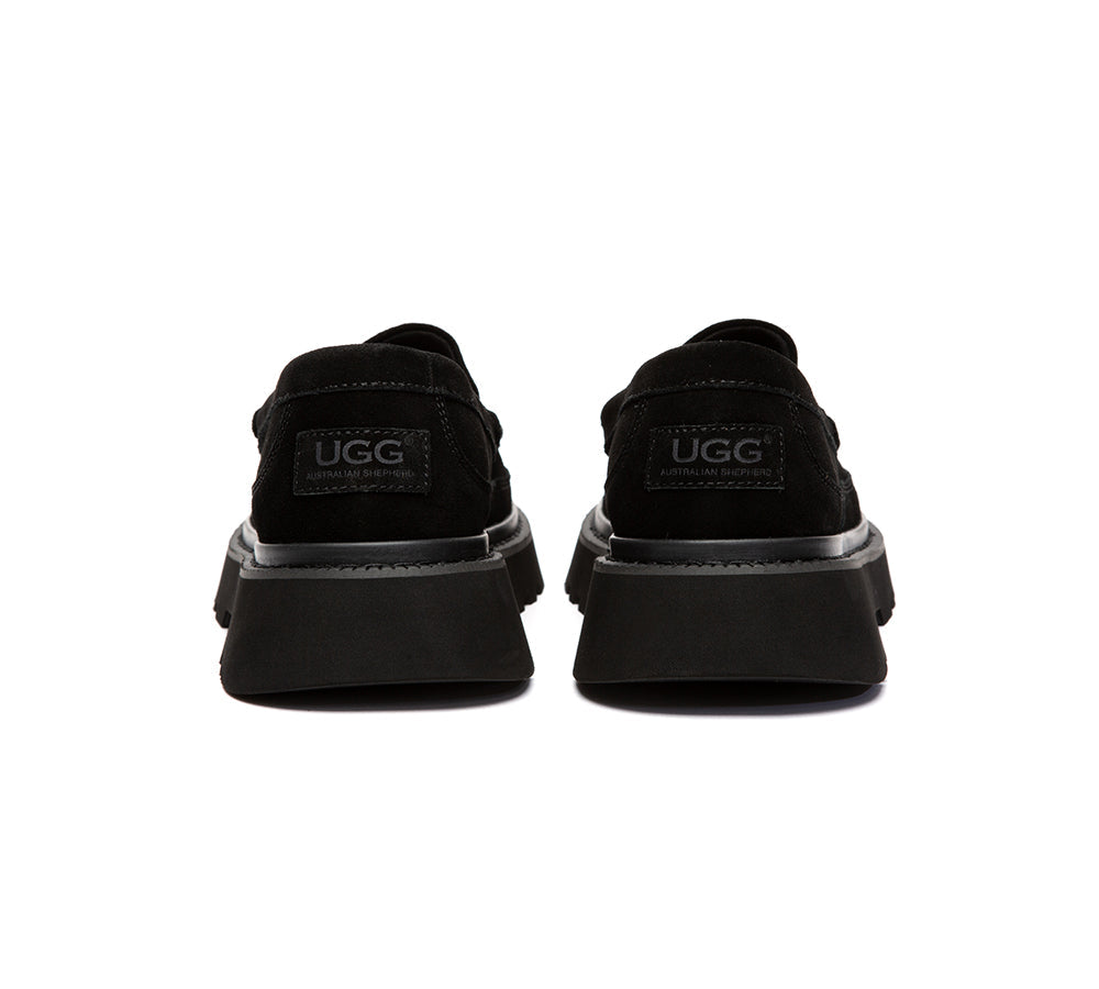 UGG Slippers Men Sheepskin Wool Loafers Zeric