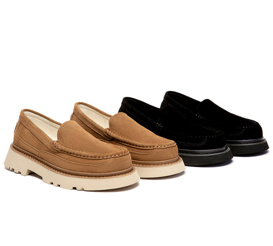 UGG Slippers Men Sheepskin Wool Loafers Zeric