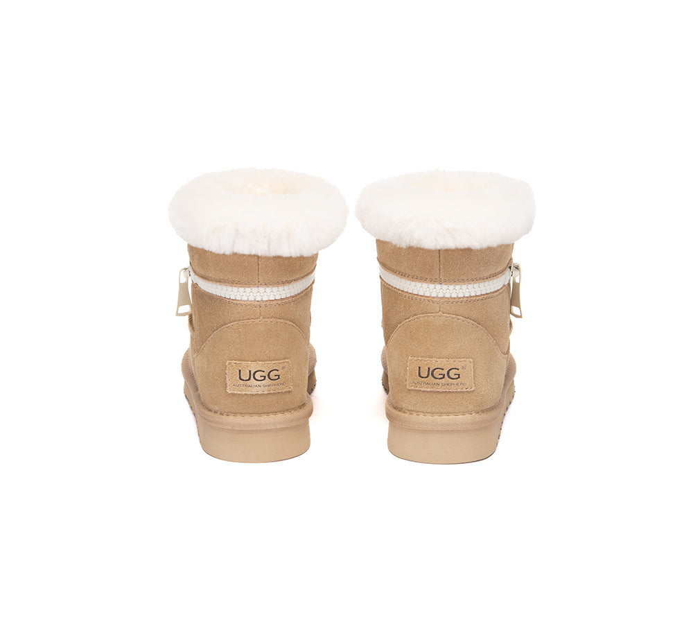 UGG Boots Sheepskin Wool Shearling Ankle Lienn