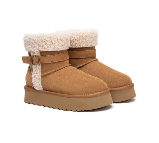 UGG Boots Women Shearling Platform Mini Nordel