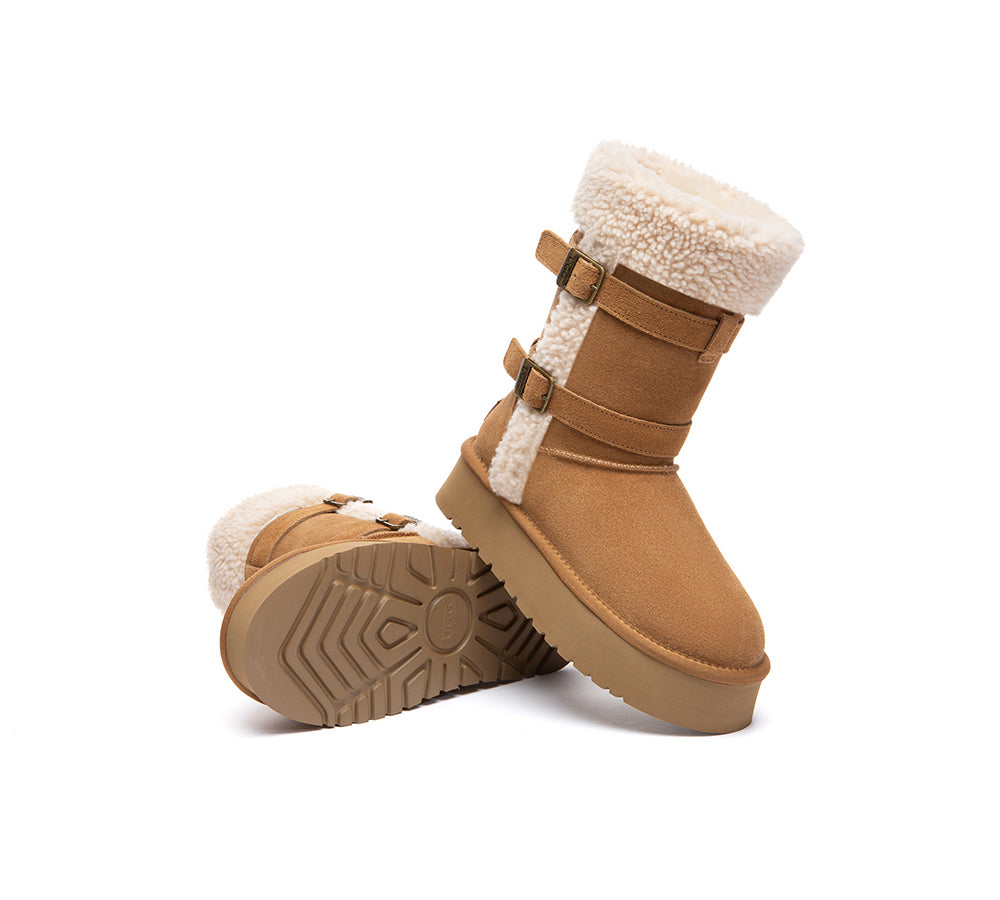 UGG Boots Women Sheepskin Wool Short Nordel