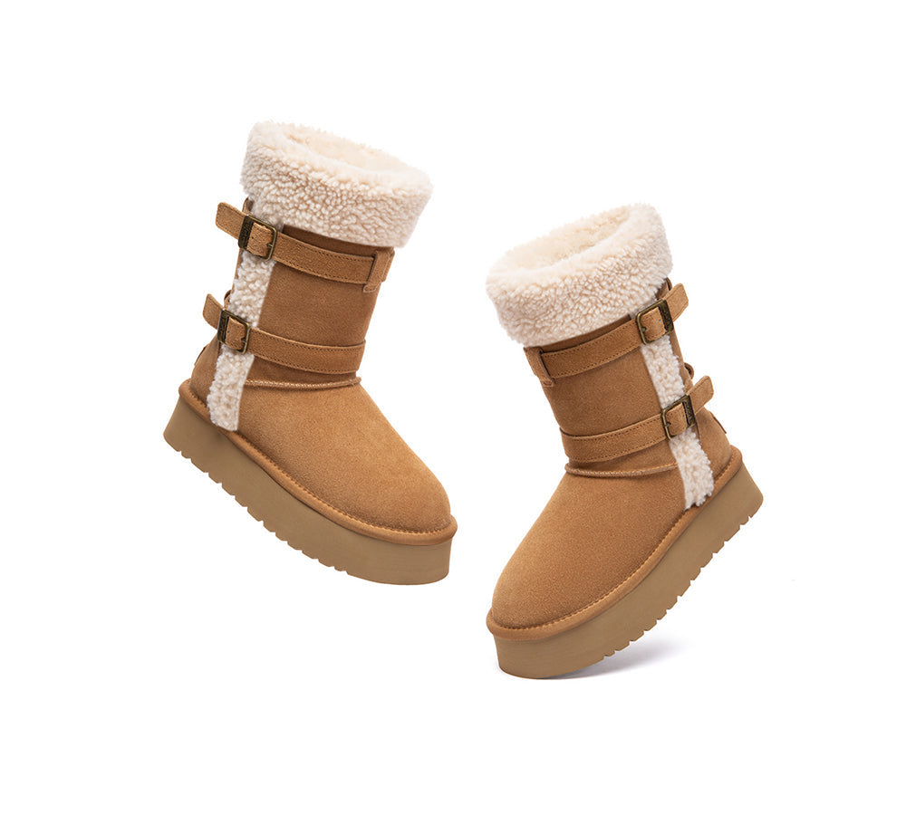 UGG Boots Women Sheepskin Wool Short Nordel