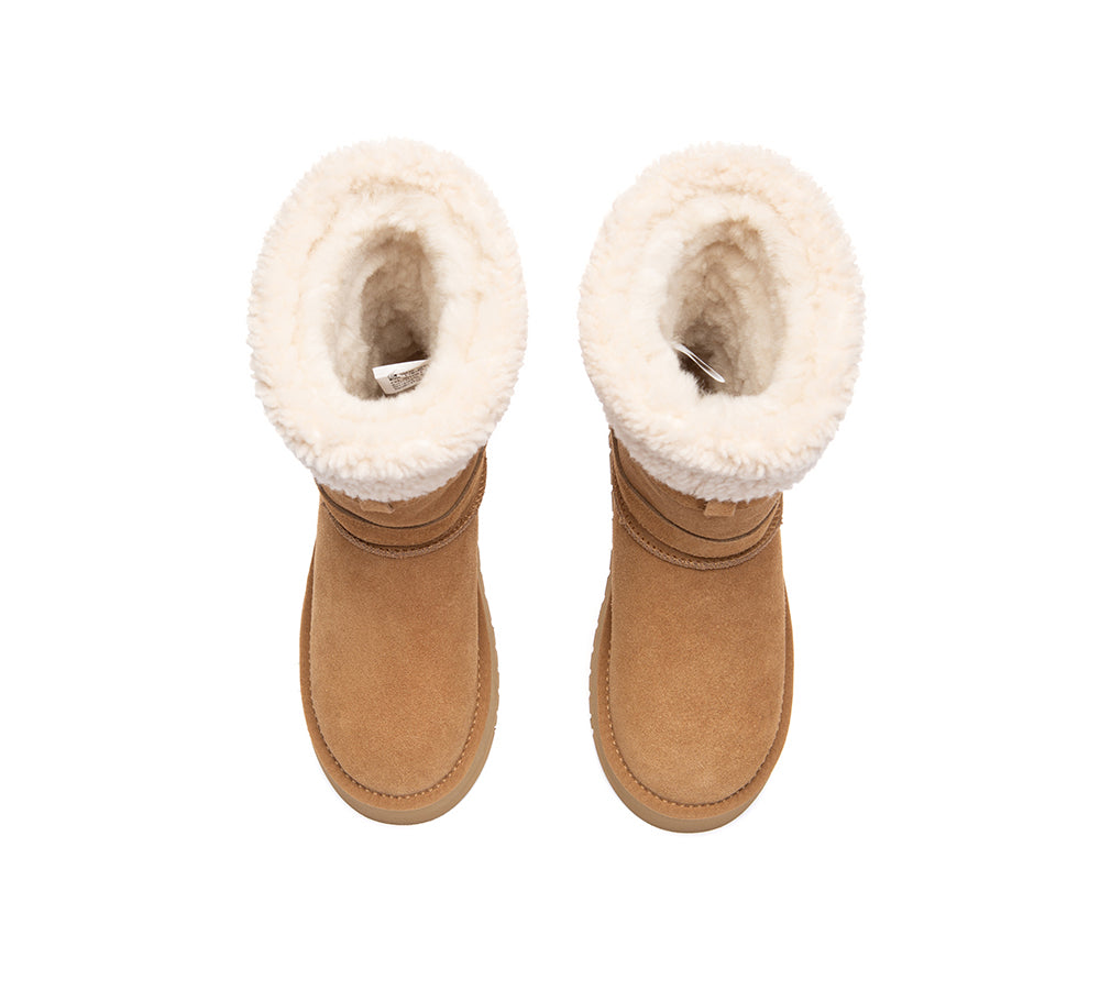 UGG Boots Women Sheepskin Wool Short Nordel
