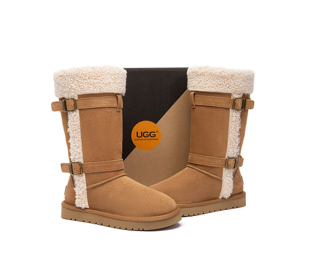 UGG Boots Women Sheepskin Wool Tall Nordel