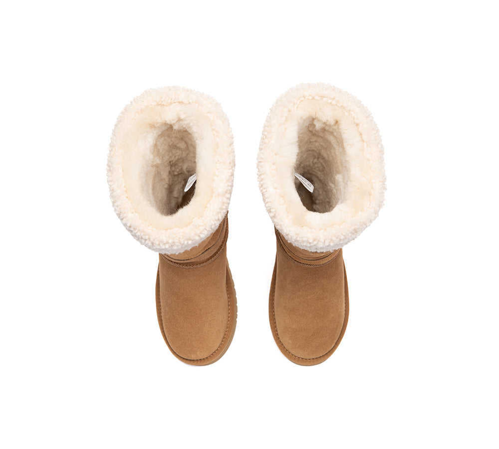 UGG Boots Women Sheepskin Wool Tall Nordel