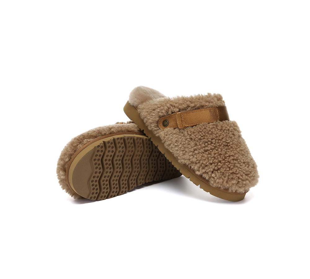 UGG Slippers Sheepskin Wool Slingback Nozet