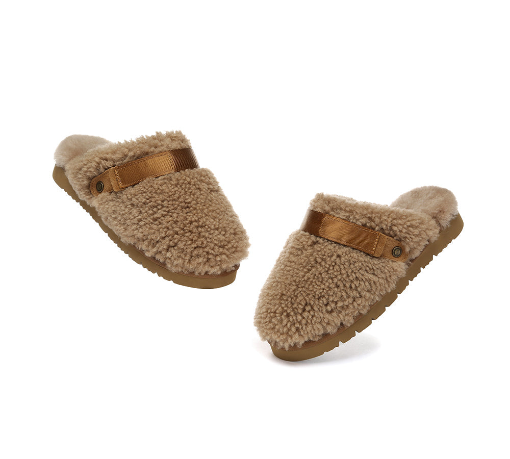 UGG Slippers Sheepskin Wool Slingback Nozet