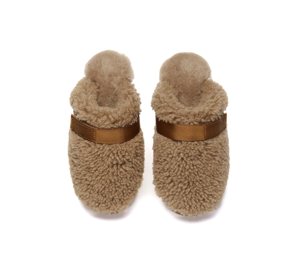 UGG Slippers Sheepskin Wool Slingback Nozet
