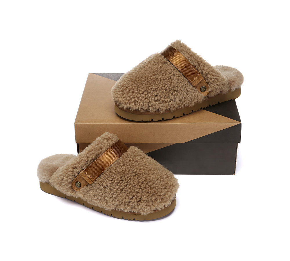 UGG Slippers Sheepskin Wool Slingback Nozet